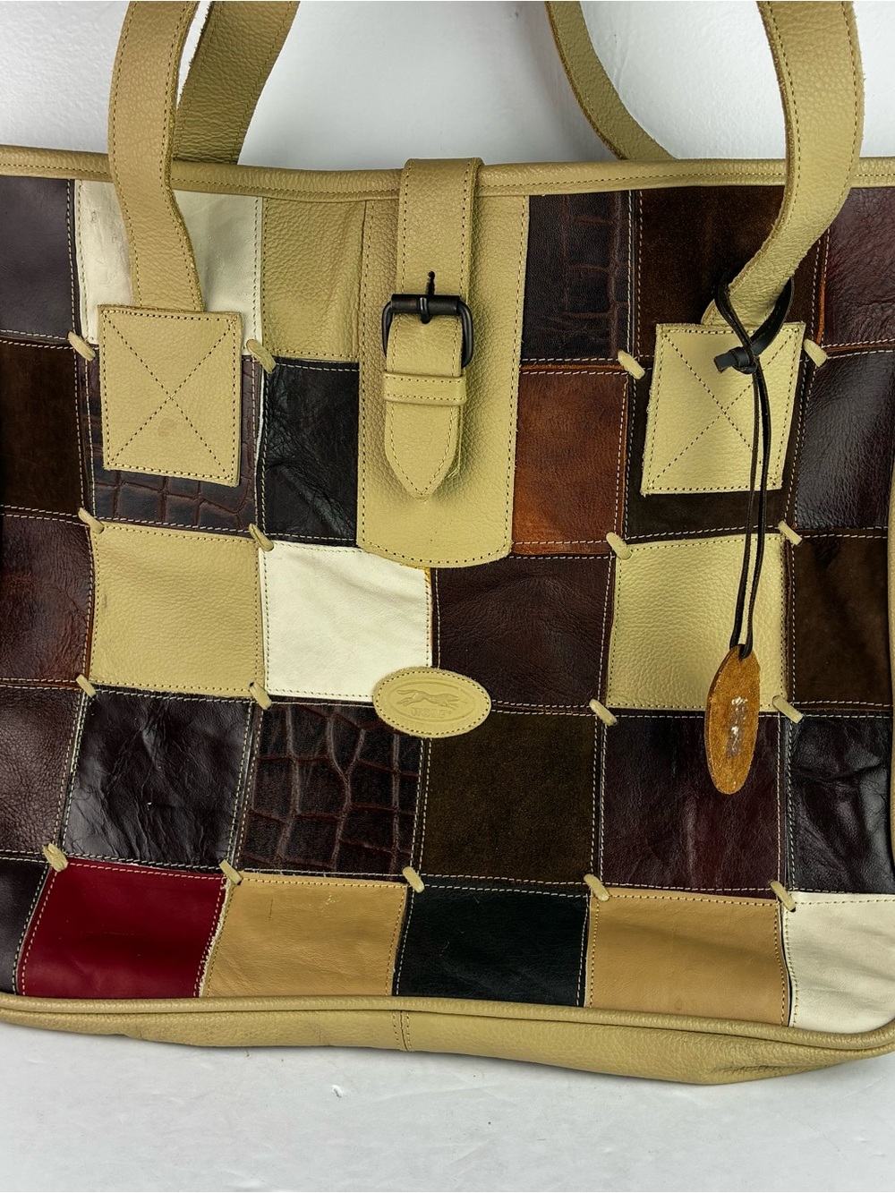 Wolf Leather Patchwork Large Purse Tote - Picture 3 of 8